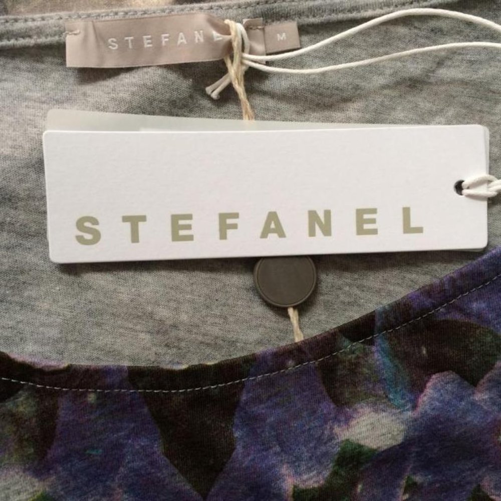 NWT Stefanel Cotton Floral Top M-L - Picture 5 of 5